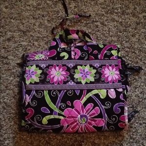 Purple punch Vera Bradley cosmetic travel bag